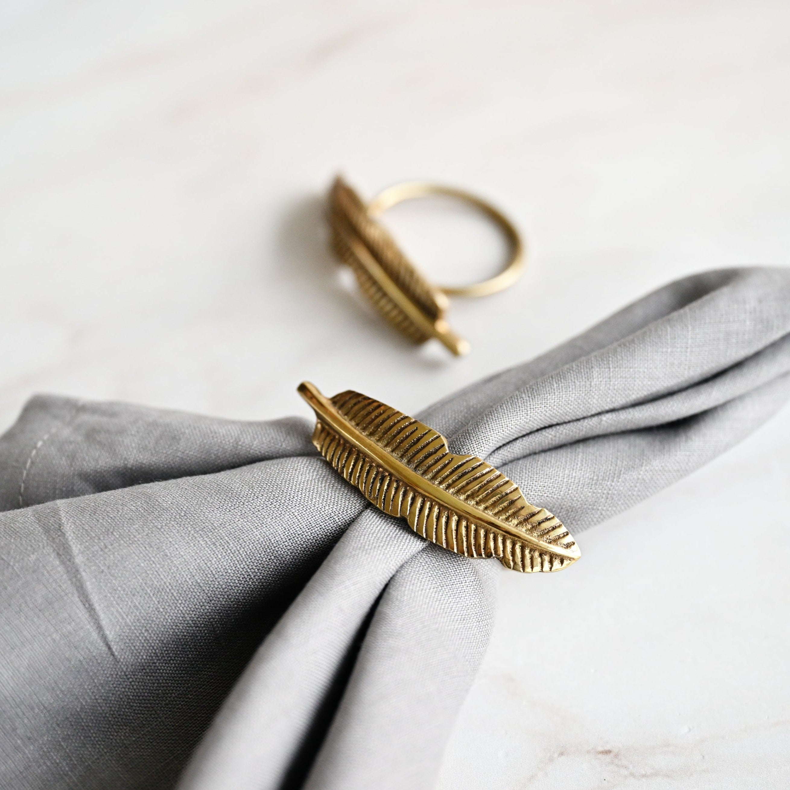 Brass deals napkin rings