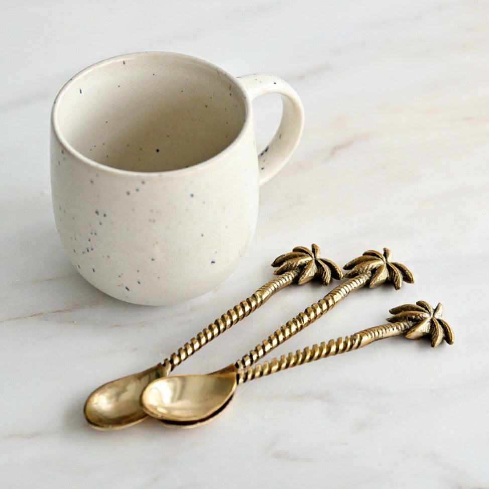 Brass Palm Tree Teaspoon – Island Living