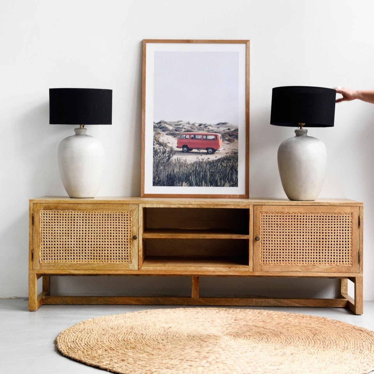 Wicker 2024 tv cabinet