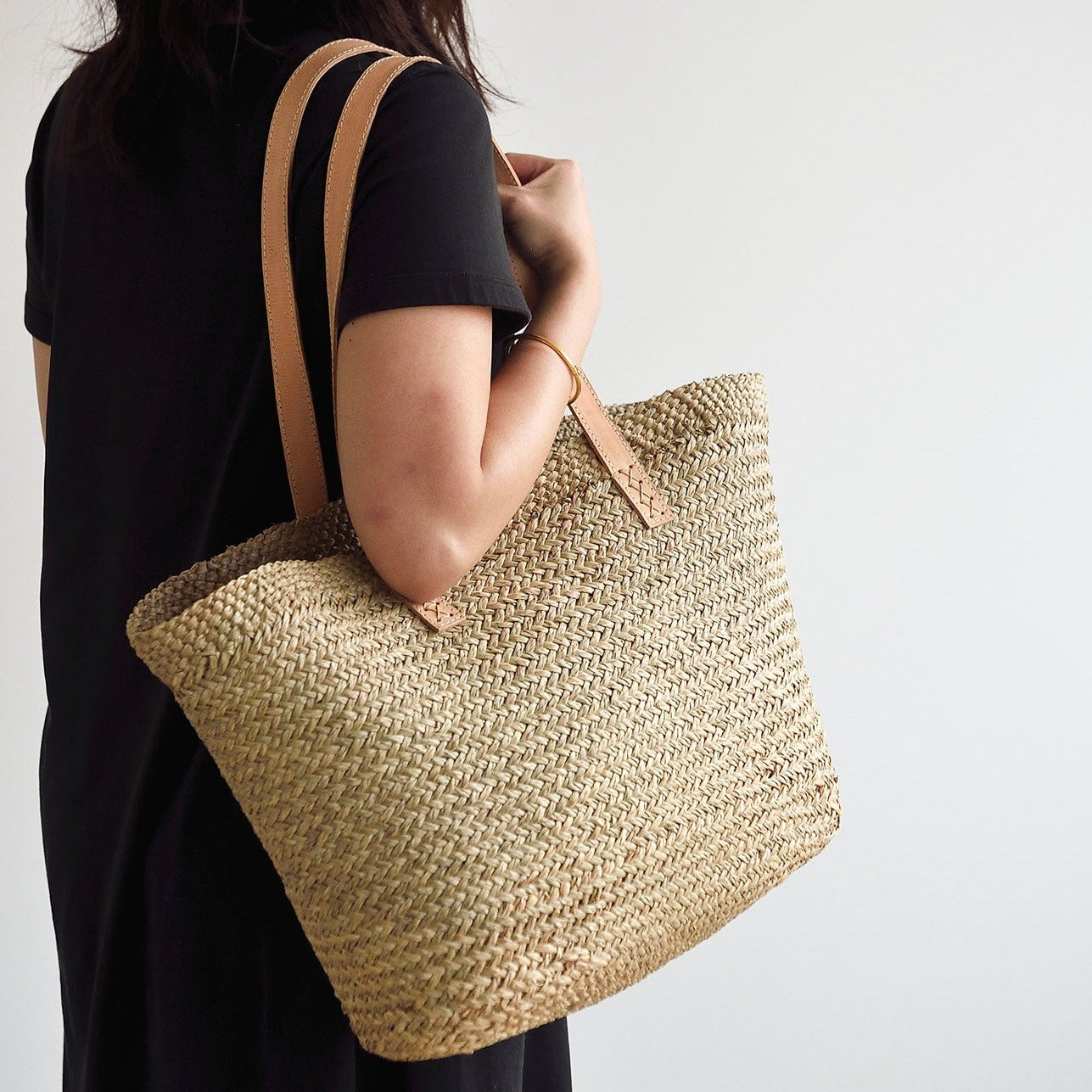 Wicker deals tote bag