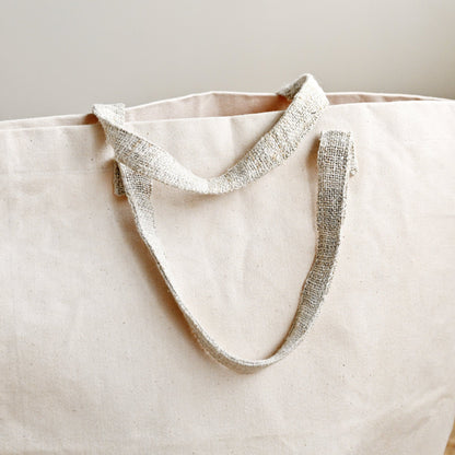 Canvas Laundry Bag with Hemp Handles 12