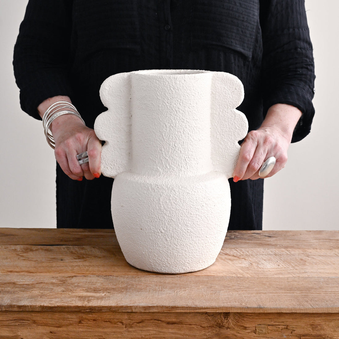 Cream Gaia Vase