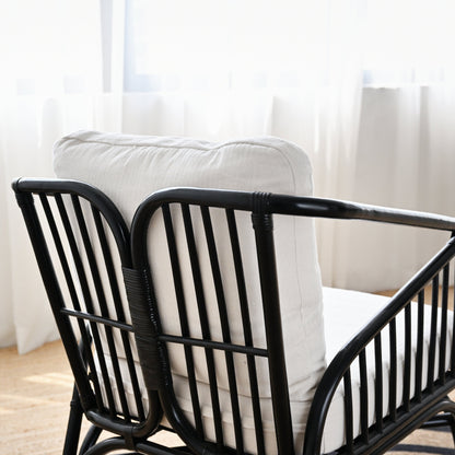 Insel Rattan Arm Chair - Black