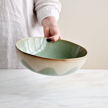 Galet Serving Bowl Sage