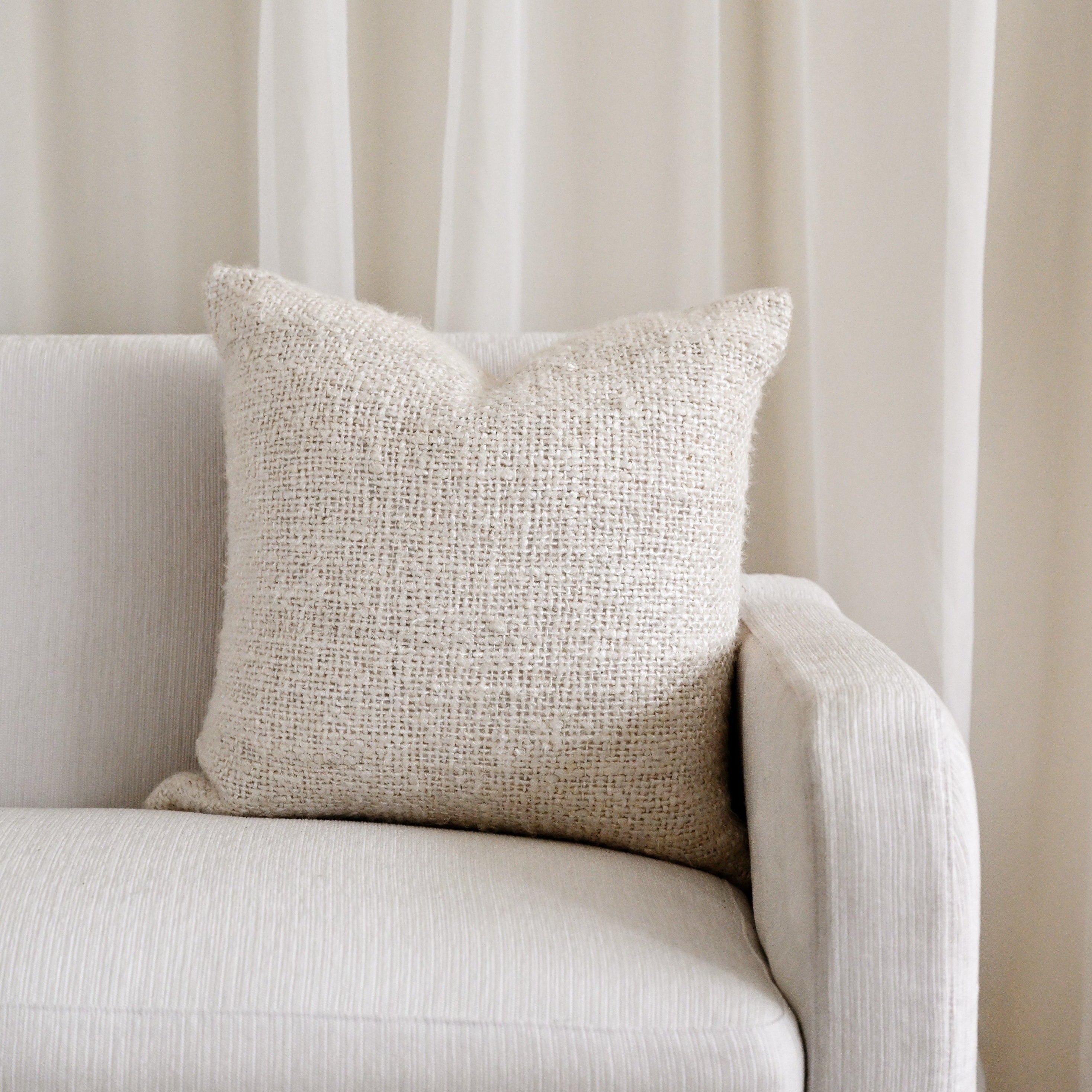 Indu Cream Cushion Cover - 45cm x 45cm