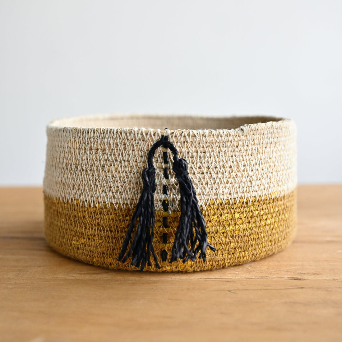 Agra Desktop Basket with Tassel