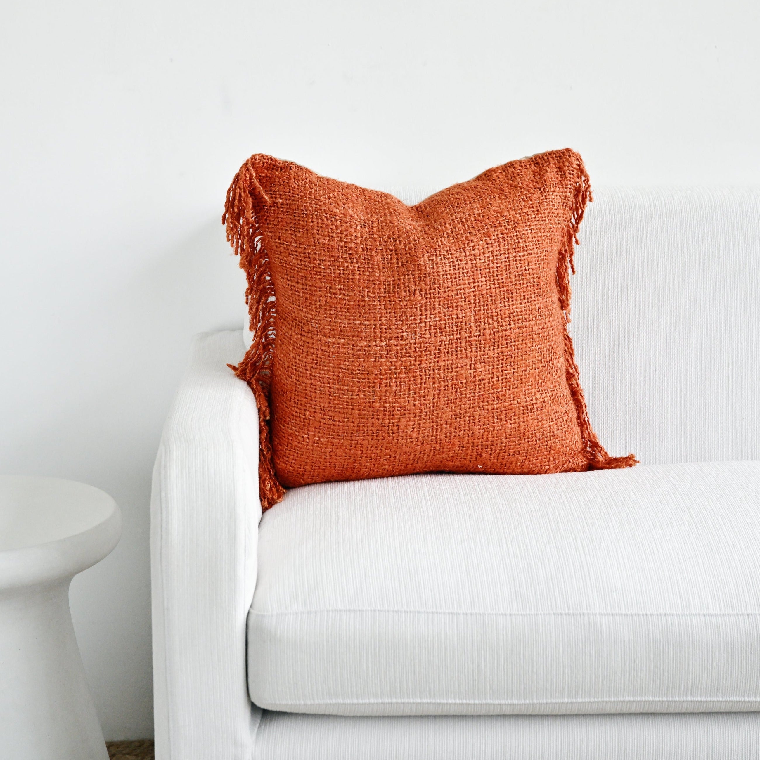 Orange cushions and outlet throws