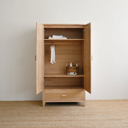 Nami Wood Wardrobe - Natural