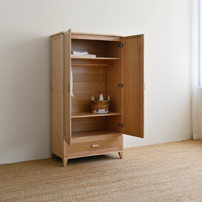 Nami Wood Wardrobe - Natural