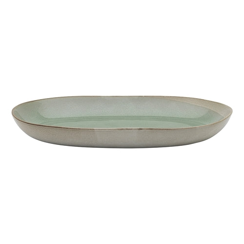 Galet Shallow Oval Bowl - Sage