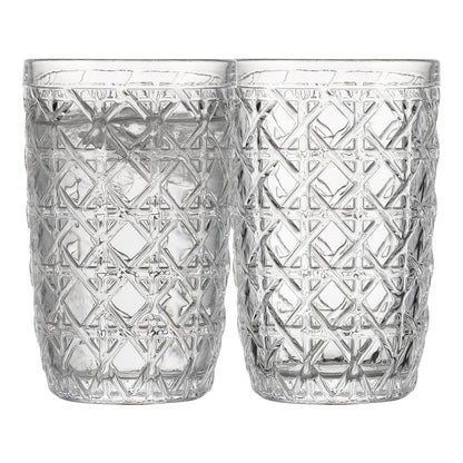 Rattan HiBall Tumblers - 340ml (Set of 4)