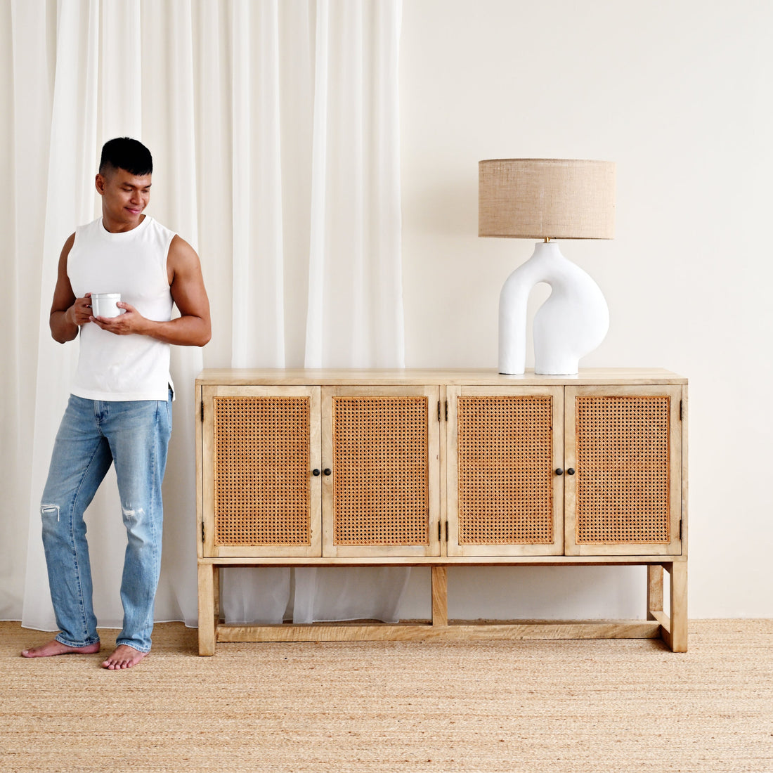 Gili 4 Door Sideboard