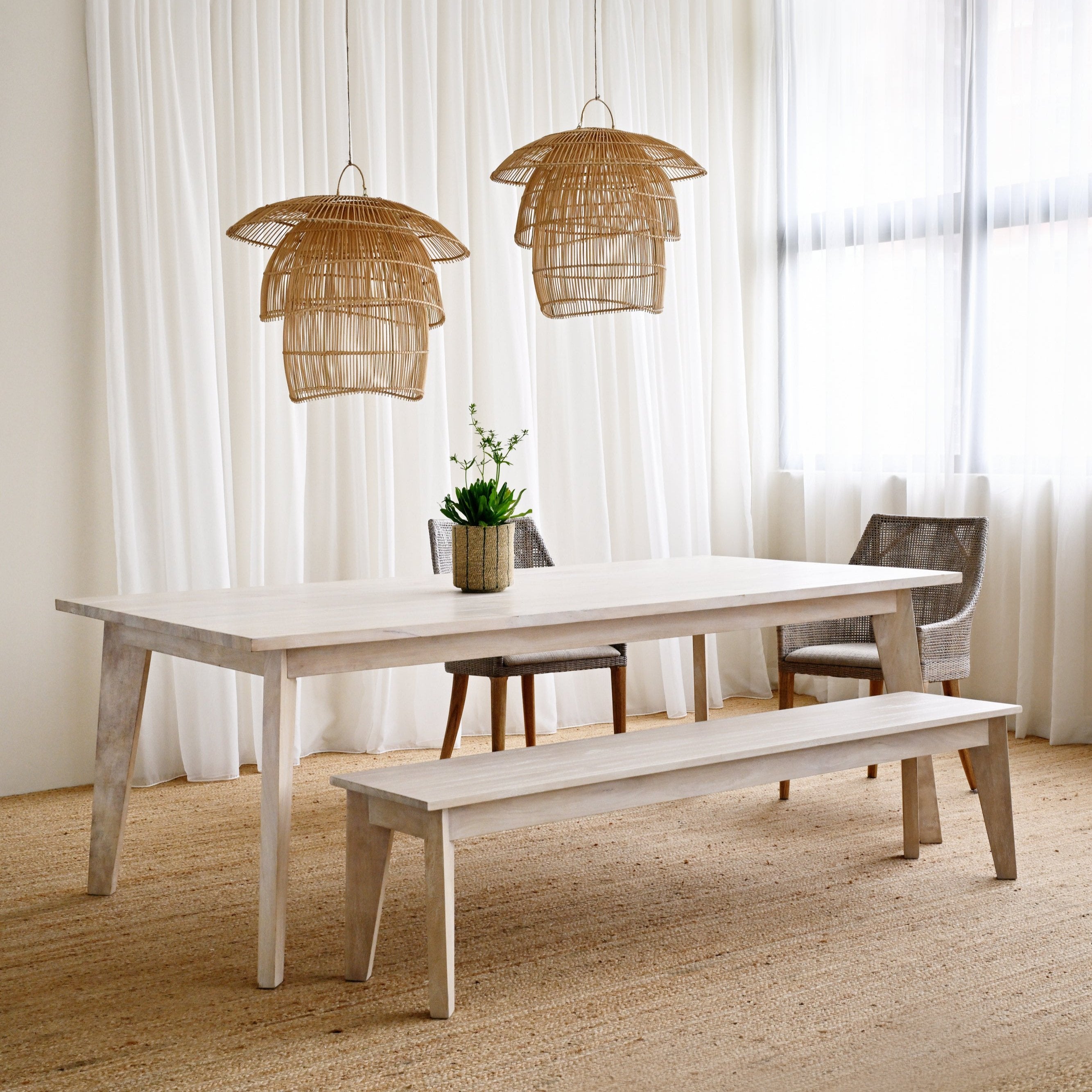 Gili Dining Table - White Wash