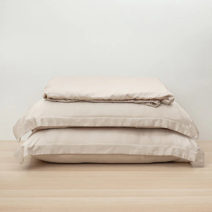 Heveya Bamboo Fitted Sheet Set Queen - Sand