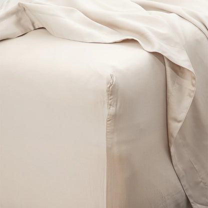 Heveya Bamboo Fitted Sheet Set King - Sand