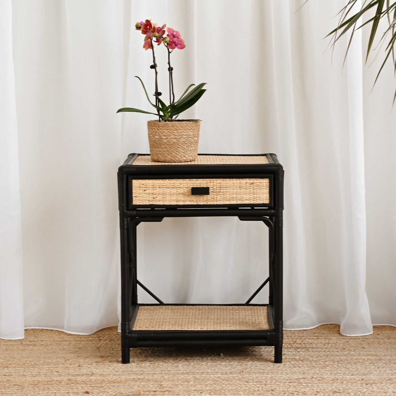 Laguna Rattan Bedside Table 1