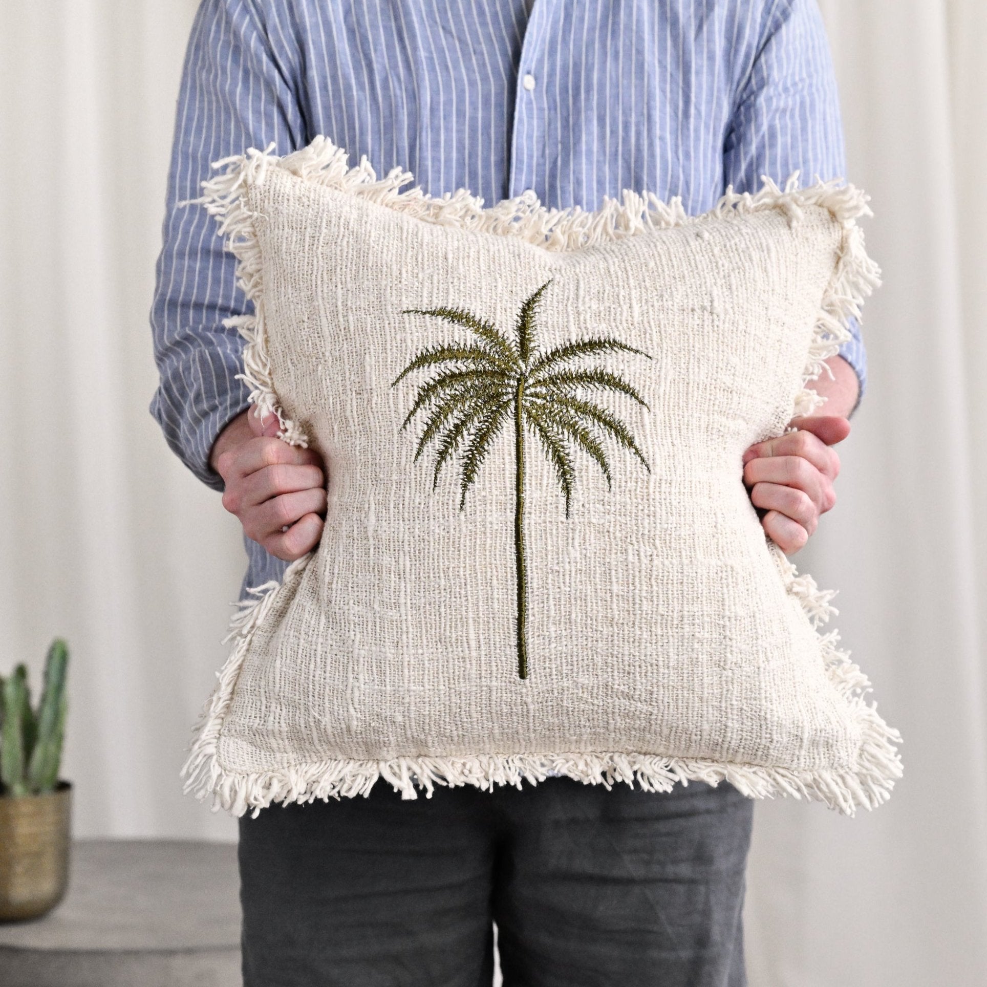 Leah Palm Tree Cushion 45cm x 45cm