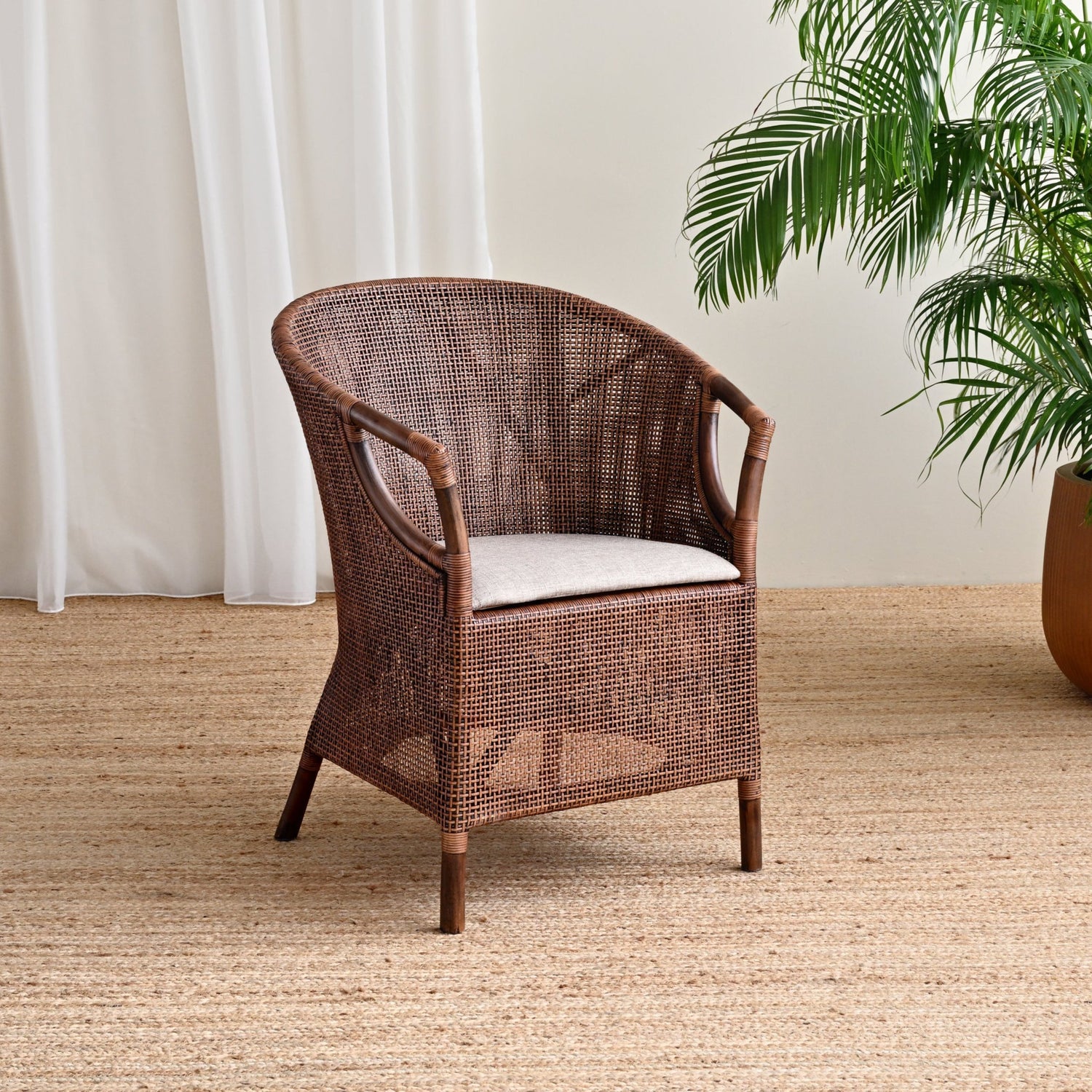 Malta Rattan Arm Chair - Natural 1