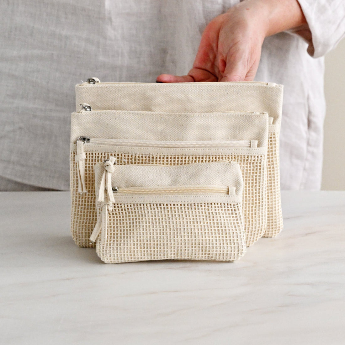 Pouch with Net Pocket 1