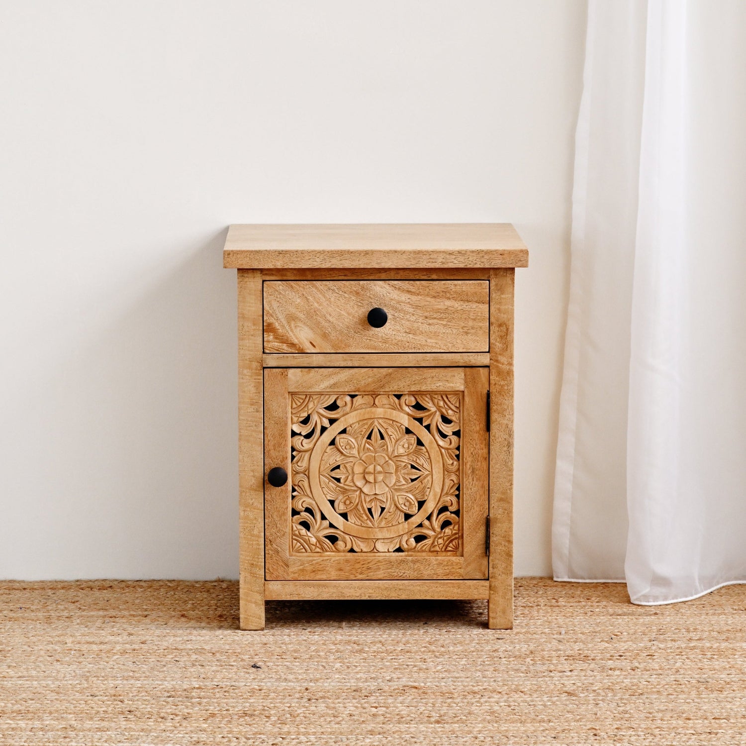 Small Kuno Bedside Table - Natural