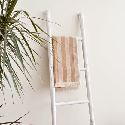 White Washed Bamboo Ladder 1