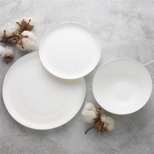 Canvas White 12 Piece Dinner Set - Coupe