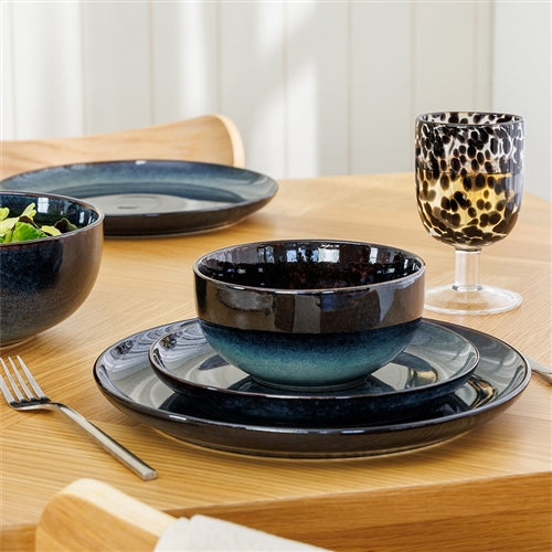 Element 12 Piece Dinner Set - Raven