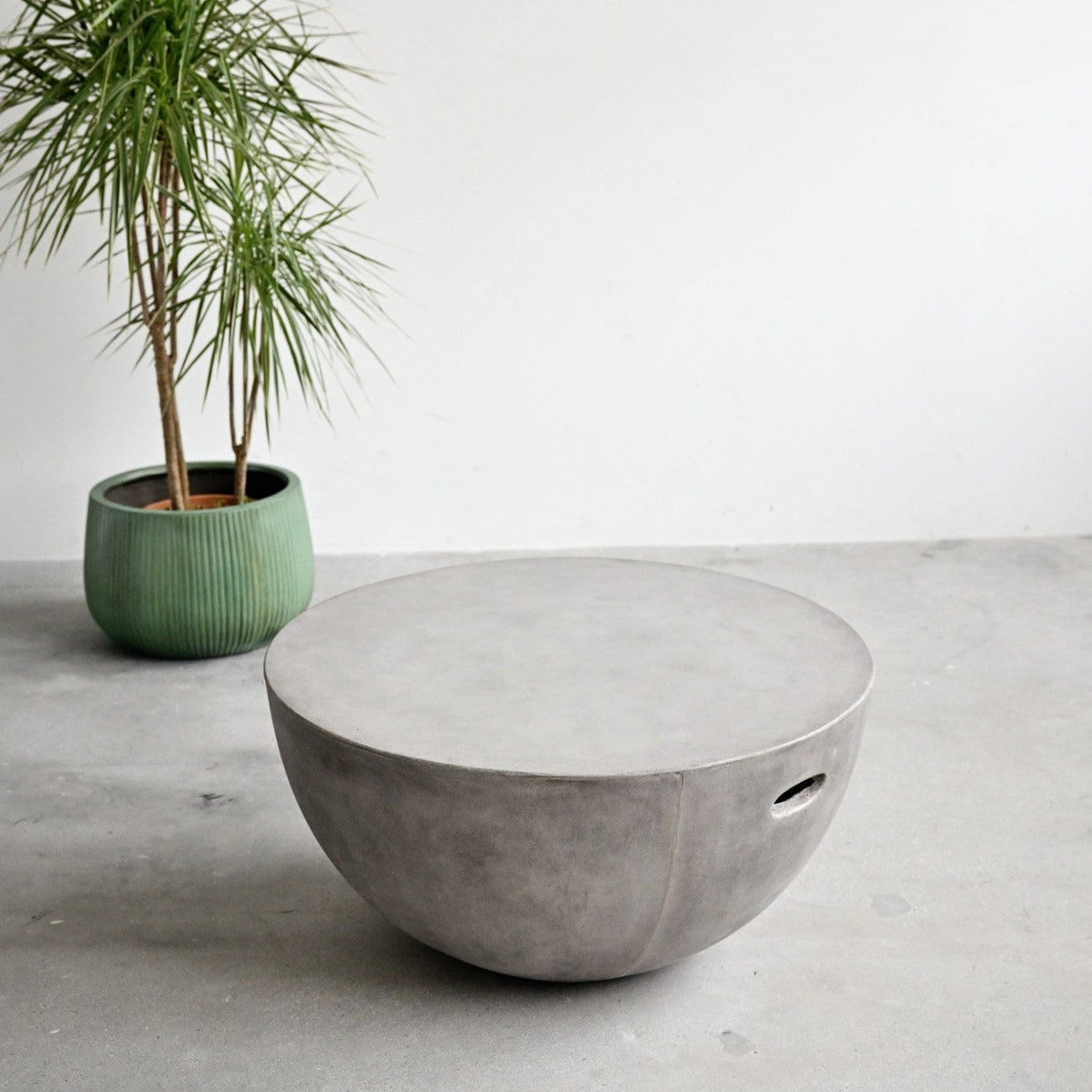 Concrete grey store coffee table