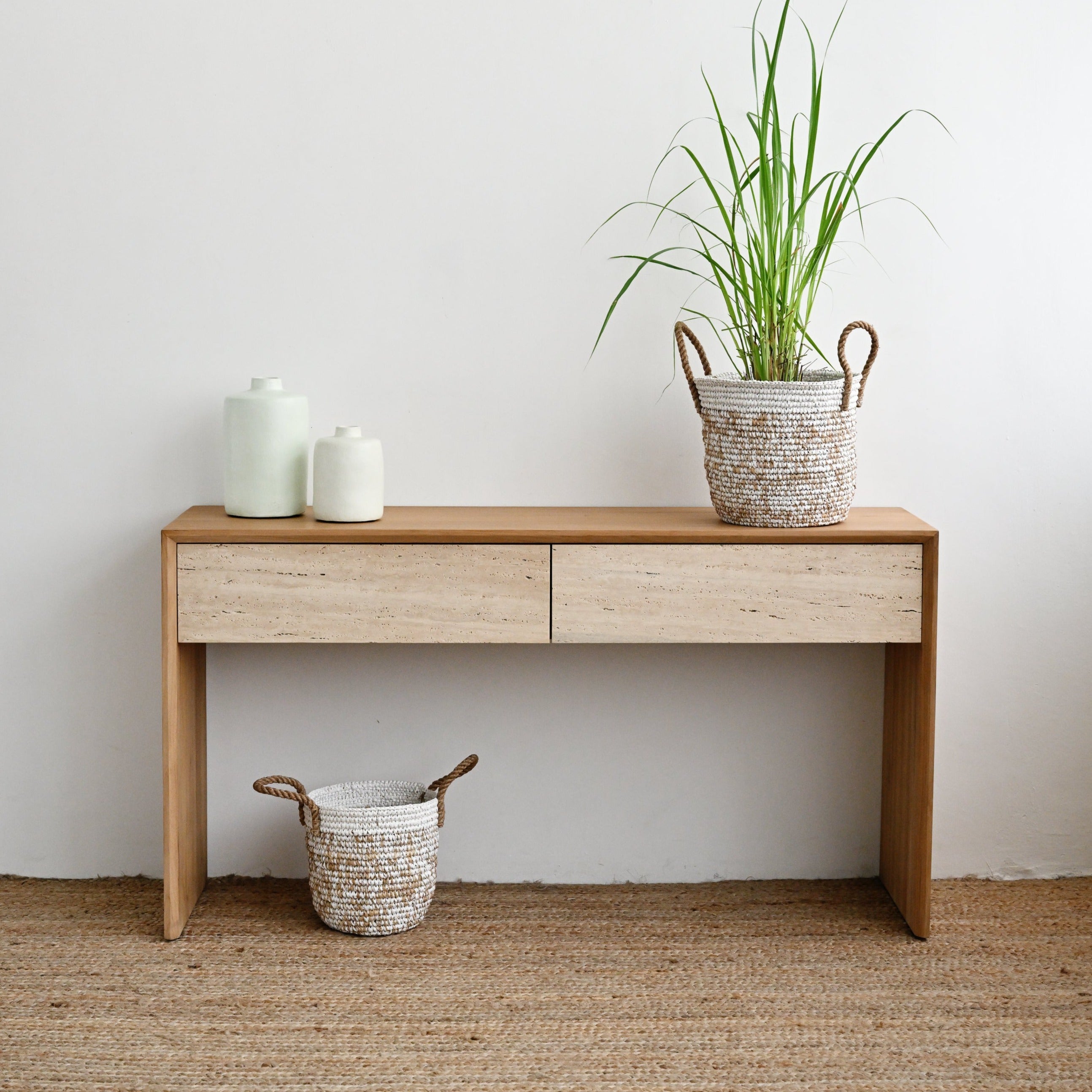 Side console online table with drawers