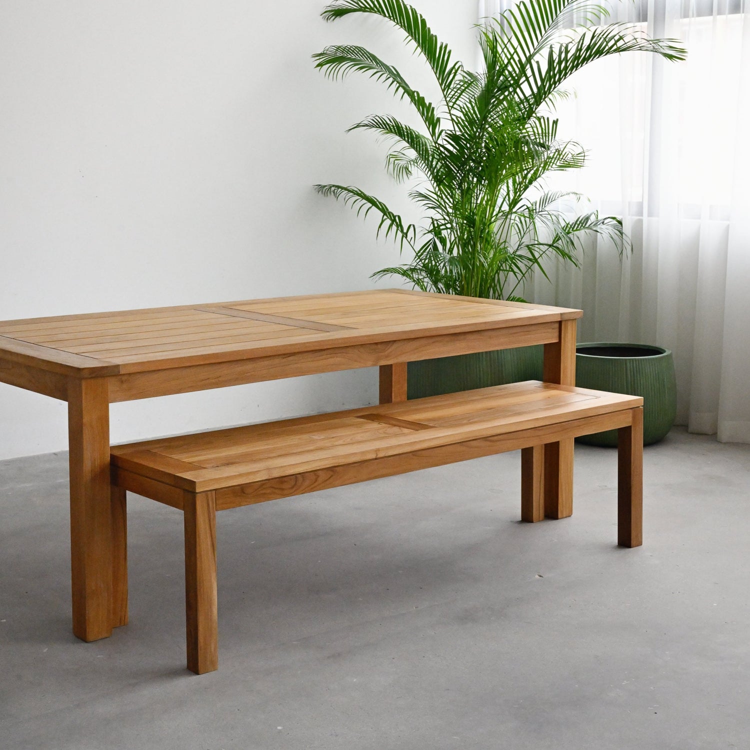 Madora Outdoor Teak Bench