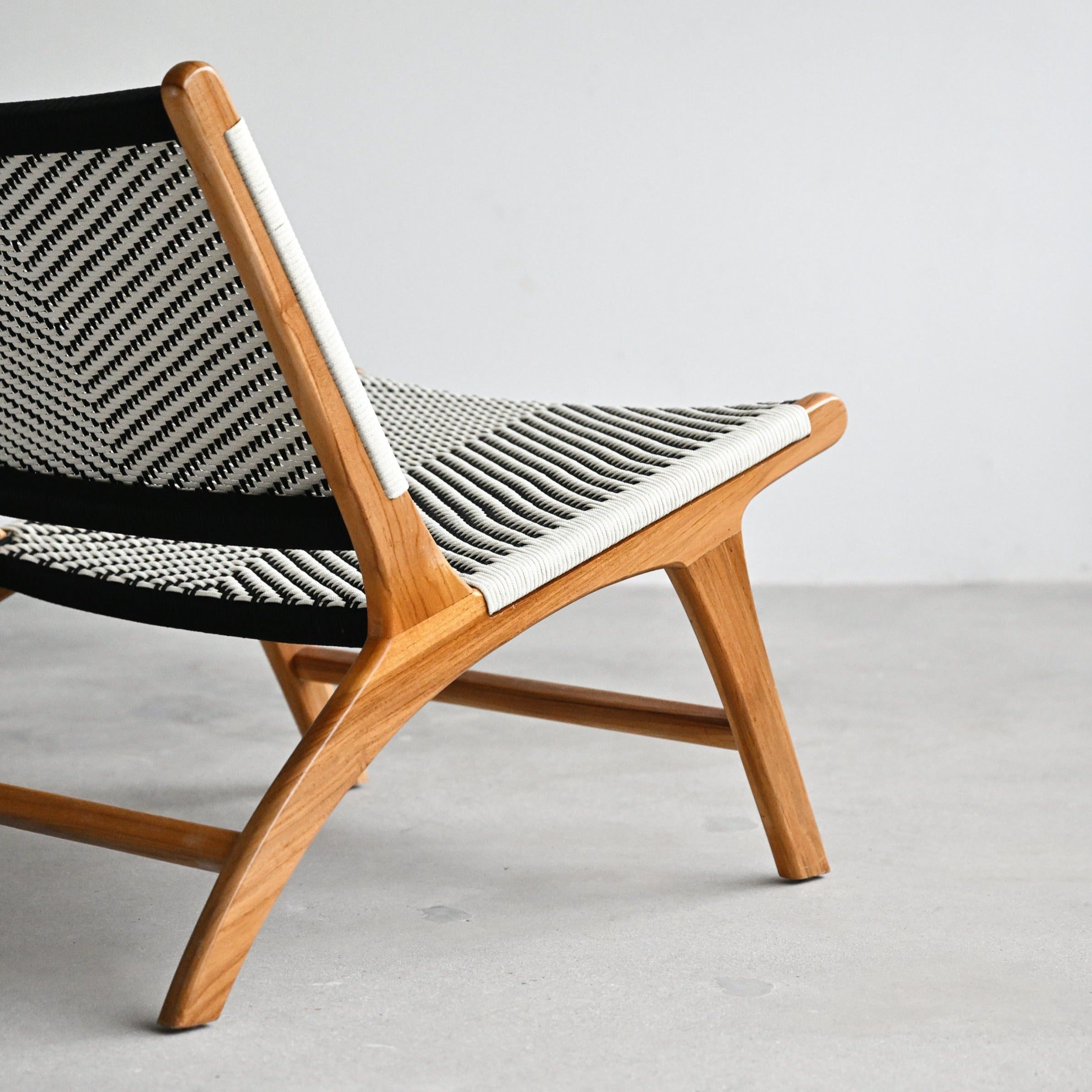 Zara teak discount and rattan chair