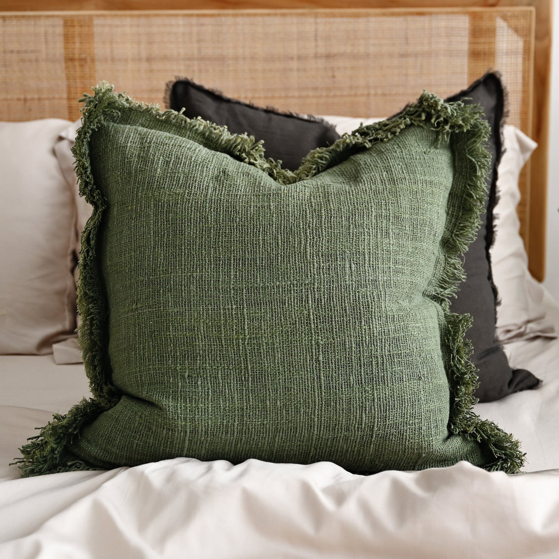 Olive Green Amara Cushion