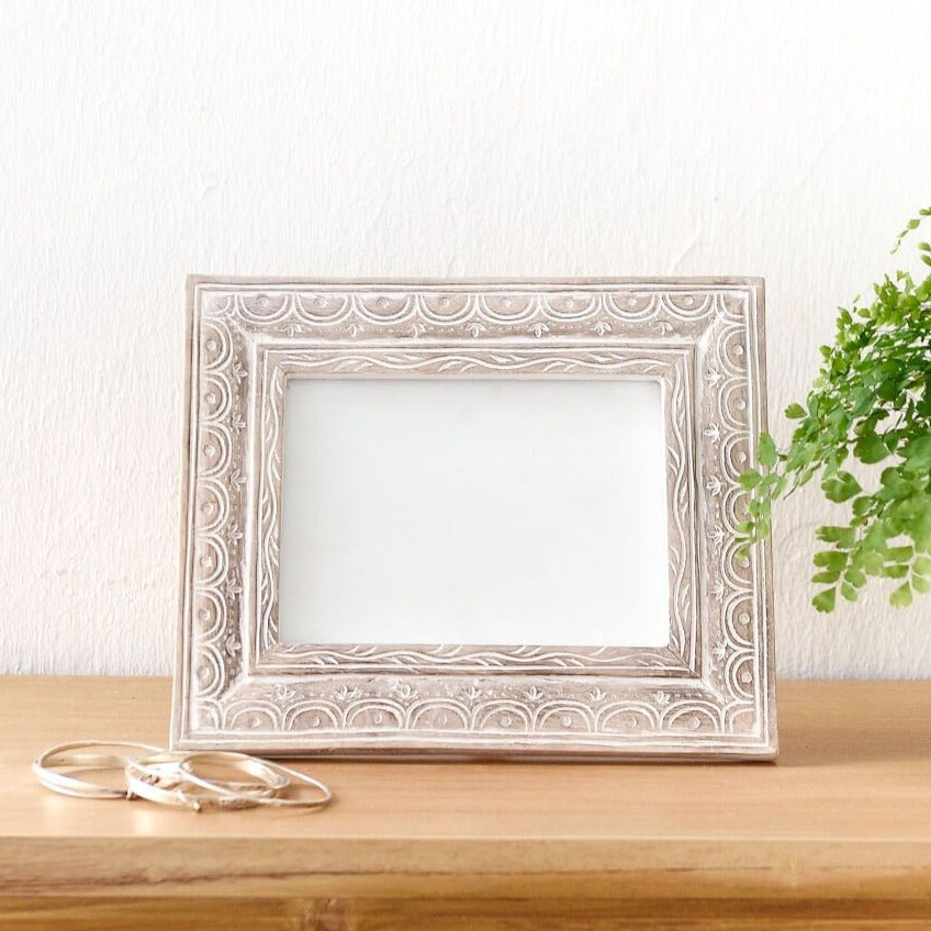 Handcarved Wooden Photo Frame